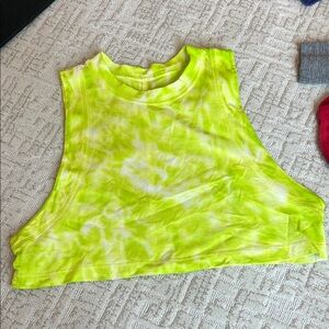 Lululemon tie dye cropped muscle tank